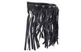Black Studded Leather Floor Boards with Fringe