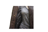 Womens Brown Motorcycle Jacket With Air Vents