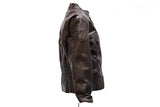 Womens Brown Motorcycle Jacket With Air Vents