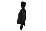 Women's Textile Jacket With Black Hoodie & Gold Wings & Heart
