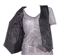 Womens Classic Motorcycle Vest With Snaps