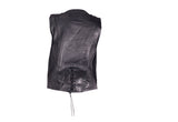 Womens Classic Motorcycle Vest With Snaps