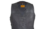 Women's Gray Club Vest with Concealed Carry Pockets & Side Laces