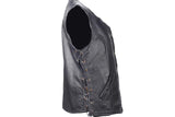 Womens Leather Vest With Gun Pocket