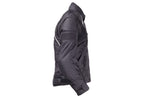 Black Nylon And Textile Motorcycle Jacket W/ Reflective Stripes