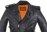 Men's Classic Motorcycle Jacket with Gun Pockets