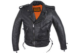 Men's Classic Motorcycle Jacket with Gun Pockets