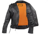 Mens Leather Jacket With Air-Vents