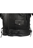 Mens Leather Jacket With Air-Vents