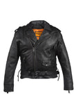 Mens Leather Jacket With Air-Vents