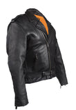 Mens Leather Jacket With Air Vents