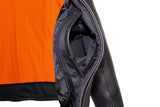 Mens Top Grade Leather Motorcycle Jacket With Sleek Collar