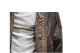 Mens Retro Brown Leather Jacket
