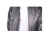 Mens Leather Racer Style Jacket