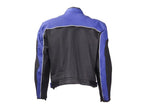 Mens Blue Racer Jacket With Reflective piping
