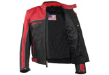 Mens Racer Jacket With Light Reflective Piping