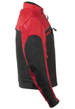 Mens Racer Jacket With Light Reflective Piping