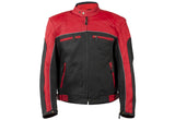 Mens Racer Jacket With Light Reflective Piping