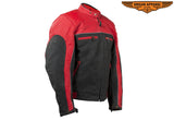 Mens Racer Jacket With Light Reflective Piping