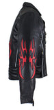 Mens Leather Jacket With Multi Pockets