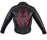 Mens Leather Jacket With Multi Pockets