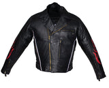 Mens Leather Jacket With Multi Pockets