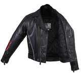 Mens Leather Jacket With Multi Pockets