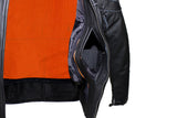 Mens Leather Motorcycle Jacket With Zipper On Front