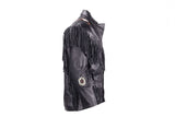Mens Western Style Motorcycle Jacket With Fringes & Beads