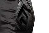 Mens Leather Club Vest With Gun Pocket & Hidden Pockets
