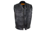 Men's Motorcycle Club Vest With Concealed Carry