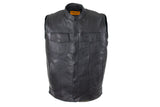 Men's Motorcycle Club Vest With Concealed Carry