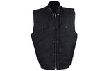 Mens Motorcycle Club Textile Vest With Gun Pocket