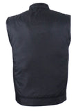 Mens Motorcycle Club Textile Vest With Gun Pocket