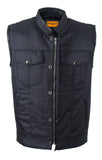 Mens Motorcycle Club Textile Vest With Gun Pocket