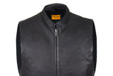 Motorcycle Club Vest with Low Profile Collar