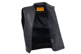 Motorcycle Club Vest with Low Profile Collar