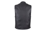 Motorcycle Club Vest with Low Profile Collar