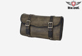 Brown Leather Motorcycle Tool Bag