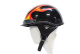 DOT Approved Motorcycle Helmet W/ Flames Graphic