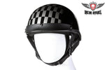 DOT Approved Motorcycle Helmet W/ Race Flag Graphic