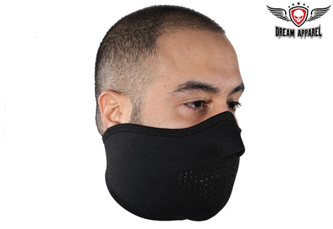 Black Motorcycle Neoprene Face Mask