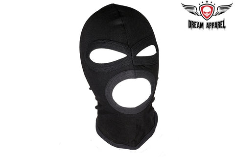 100% Cotton Full Face Mask - Black