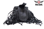 Folding Pouch With Fringe & Braid