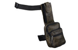 Brown Premier Leather Thigh Bags with Gun Pocket