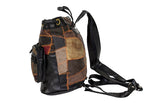 Womens Brown & Beige Patchwork Leather Shoulder Bag