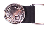 Double Chain Buffalo Nickel Motorcycle Vest Extender