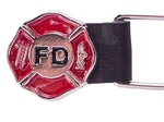 Double Chain Fire Department Logo Motorcycle Vest Extender