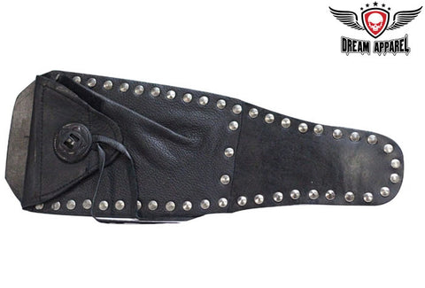 Motorcycle Tank Cover With Concho & Studs