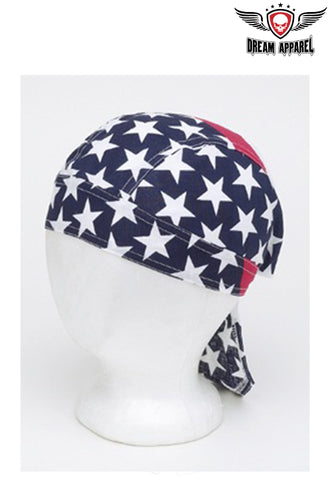 Cotton Skull Cap W/ USA Stars and Stripes